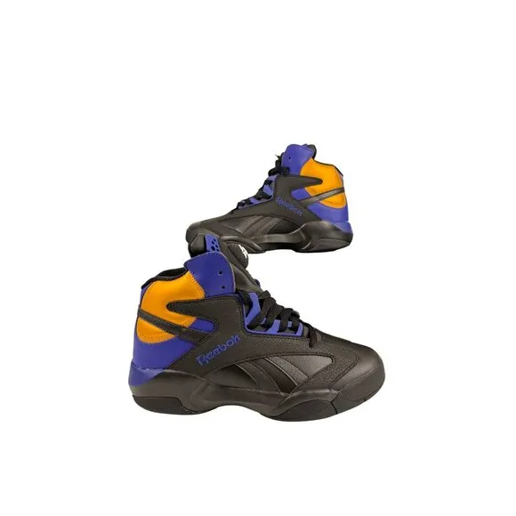 Reebok Mens Shaq Attaq &quot;Los Angeles Lakers&quot; Basketball Sneakers - US 8.5 GY7127