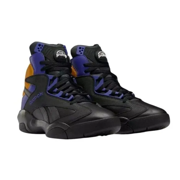 Reebok Mens Shaq Attaq &quot;Los Angeles Lakers&quot; Basketball Sneakers - US 8.5 GY7127