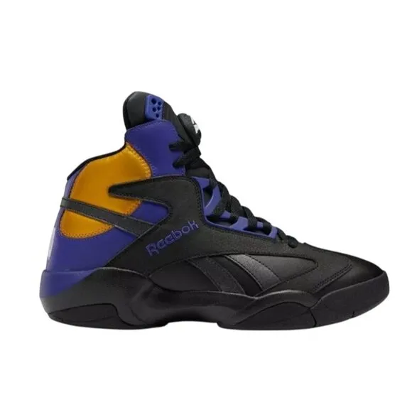 Reebok Mens Shaq Attaq &quot;Los Angeles Lakers&quot; Basketball Sneakers - US 8.5 GY7127