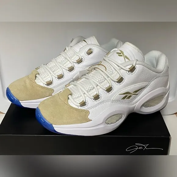 Reebok Question Low Oatmeal Shoes Sneaker Size 10 DS ALLEN INVERSION REEBOK 1999