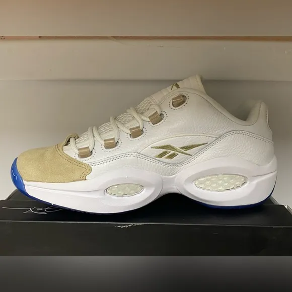 Reebok Question Low Oatmeal Shoes Sneaker Size 10 DS ALLEN INVERSION REEBOK 1999