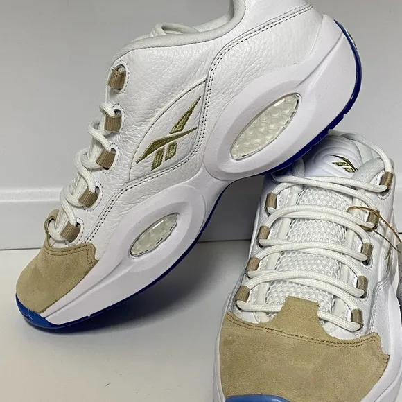 Reebok Question Low Oatmeal Shoes Sneaker Size 10 DS ALLEN INVERSION REEBOK 1999