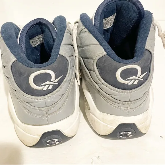 Reebok Size 8.5 Question Mid Georgetown Hoyas Allen Iverson Basketball Sneakers