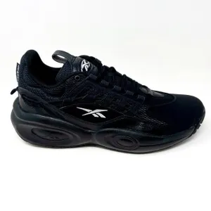 Reebok Solution Mid Black Silver Allen Iverson Mens Basketball Sneakers GY0933