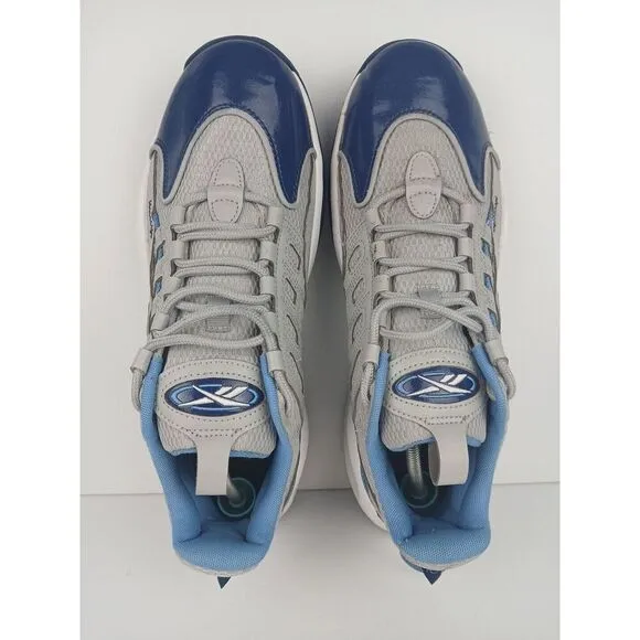 Reebok Solution  Blue Gray White Allen Iverson Basketball Sneakers Men's Sz 9.5