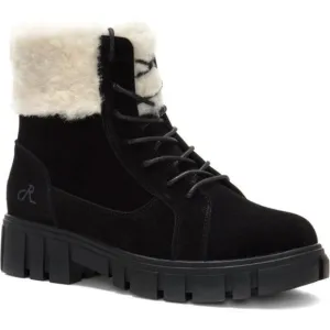 Religious Comfort Nordstrom Haze Boots Faux Fur Suede Hiker Booties Black Size 7