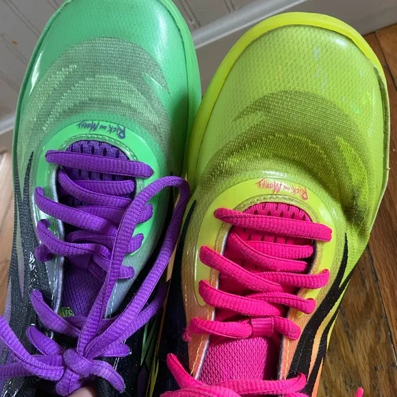 Rick &amp; Morty Puma melo 2.0 mismatched basketball sneakers size 7.5
