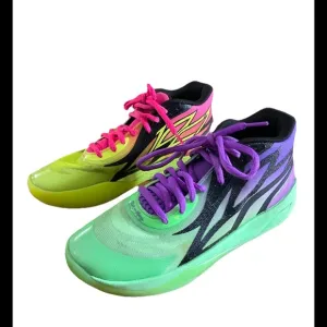 Rick &amp; Morty Puma melo 2.0 mismatched basketball sneakers size 7.5