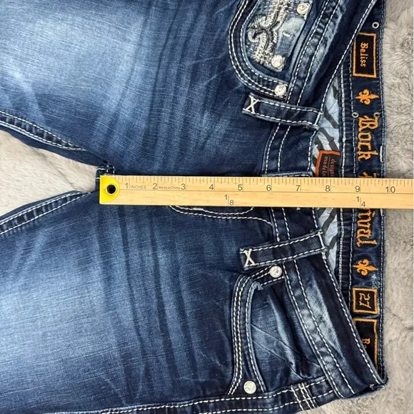 Rock Revival Jeans Beliss Boot Size 27 McBling 2000s Y2K