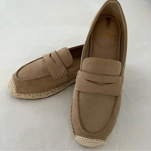 Sam Edelman Kai Slip-On Espadrille Loafers in Tuscan Taupe, Size 7