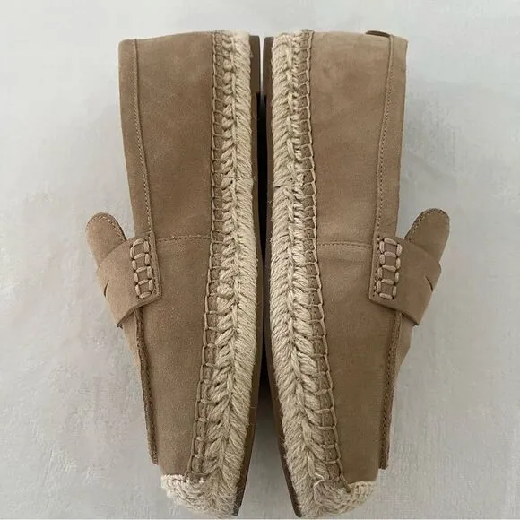 Sam Edelman Kai Slip-On Espadrille Loafers in Tuscan Taupe, Size 7