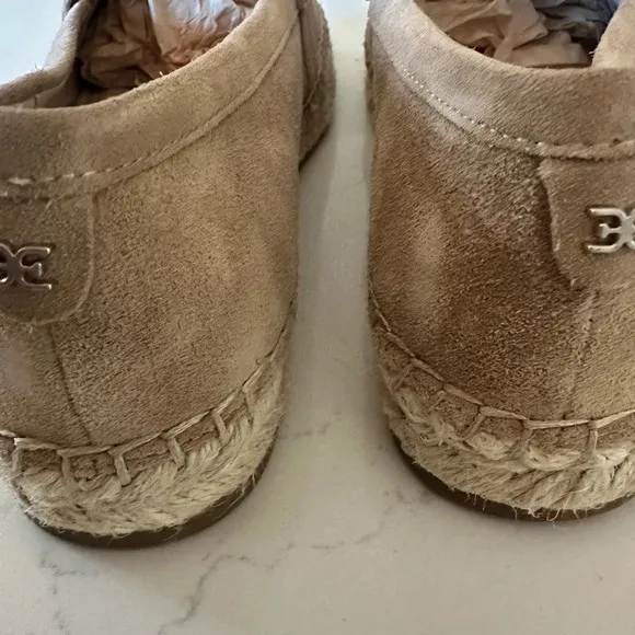 Sam Edelman Kai Suede Espadrille inspired Loafers in Tuscan Tan Size: 5