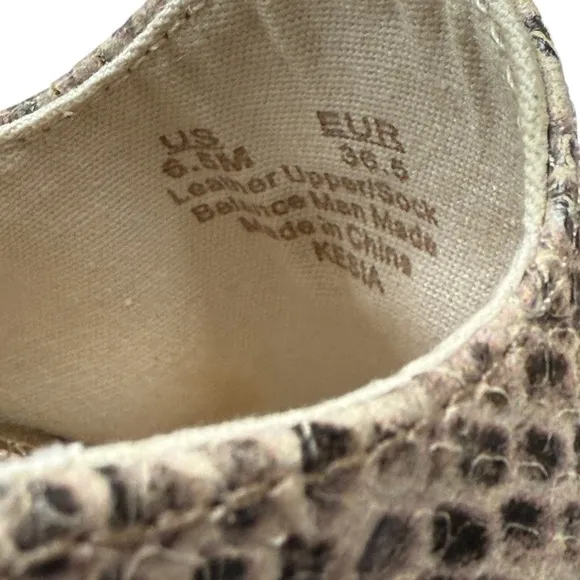 Sam Edelman Kesia Slip On Espadrille Loafers Animal Print Size 6.5