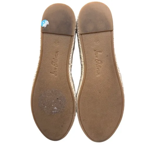 Sam Edelman Kesia Slip On Espadrille Loafers Animal Print Size 6.5