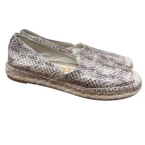 Sam Edelman Kesia Slip On Espadrille Loafers Animal Print Size 6.5