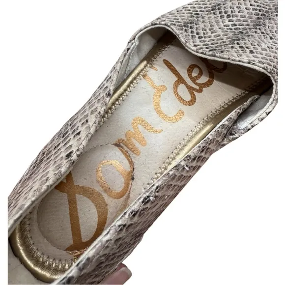 Sam Edelman Kesia Slip On Espadrille Loafers Animal Print Size 6.5