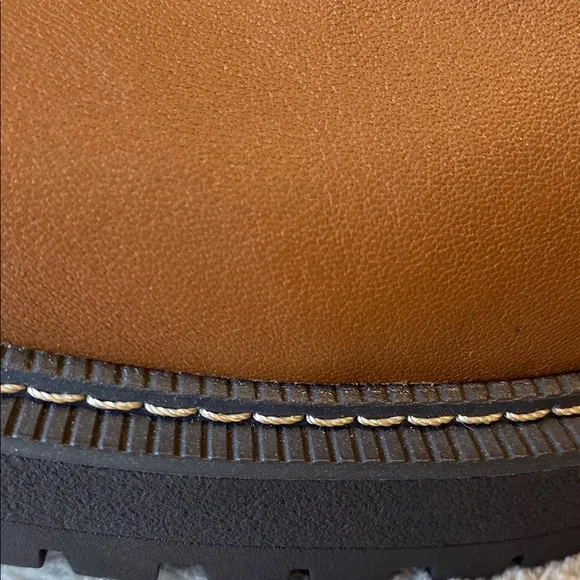 Sam Edelman Laguna Boot towny brown waterproof leather Chelsea boot.