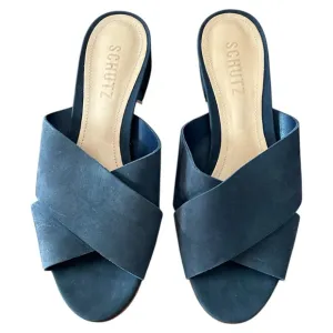 Schultz Women’s Navy Blue Mules/Sandal Size 6B NWOT
