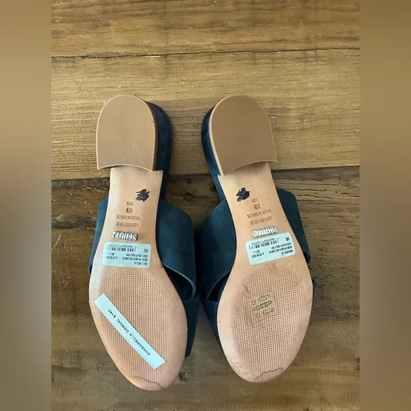 Schultz Women’s Navy Blue Mules/Sandal Size 6B NWOT
