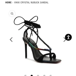 Schutz‎ Vicki crystal leather sandals