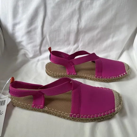 Sea Star Beachwear Women's Seafarer Slingback Sandals Hot Pink Size 8 NWT