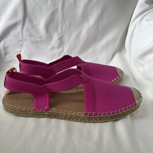Sea Star Beachwear Women's Seafarer Slingback Sandals Hot Pink Size 8 NWT