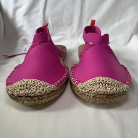 Sea Star Beachwear Women's Seafarer Slingback Sandals Hot Pink Size 8 NWT