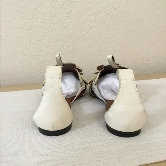 See by Chloe Haya Flower Studded Leather Sandals size 36 missing straps