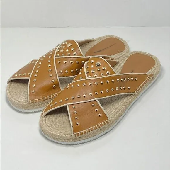 See by Chloe Pia Studded Slide Espadrille Sandals size 40