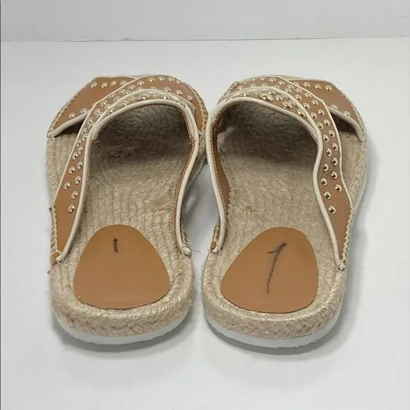 See by Chloe Pia Studded Slide Espadrille Sandals size 40
