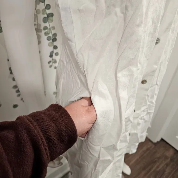 Show Me Your Mumu Shirley Dress White Linen Sz S