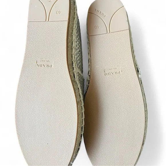 Silver Espadrille Loafers