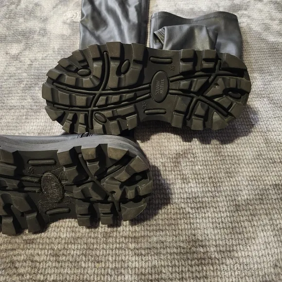 Simon Miller Vegan Tall Scrambler Boots Size 35 Chunky Heel, Goth