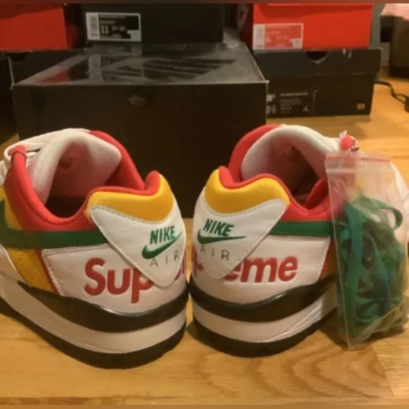 Size 12 Supreme x Nike Air Cross Trainer Low White 2021