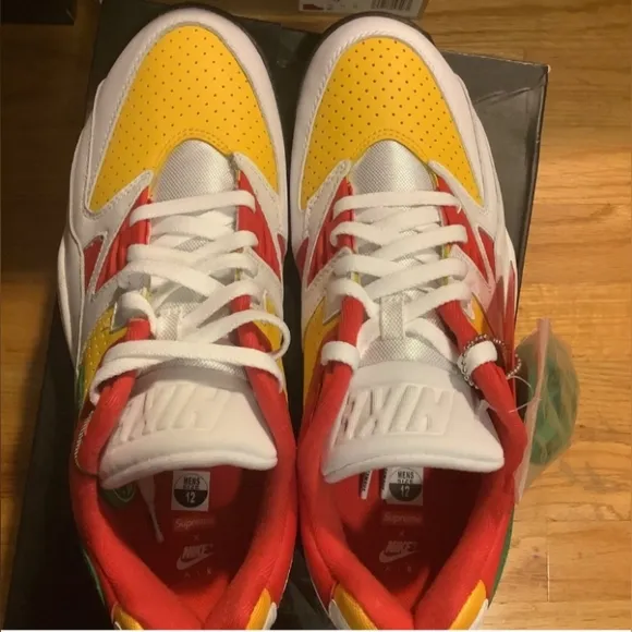 Size 12 Supreme x Nike Air Cross Trainer Low White 2021