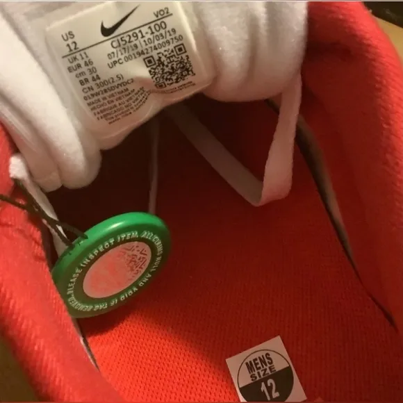 Size 12 Supreme x Nike Air Cross Trainer Low White 2021