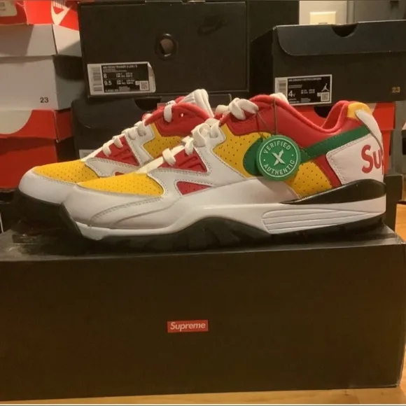 Size 12 Supreme x Nike Air Cross Trainer Low White 2021