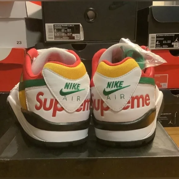 Size 12 Supreme x Nike Air Cross Trainer Low White 2021