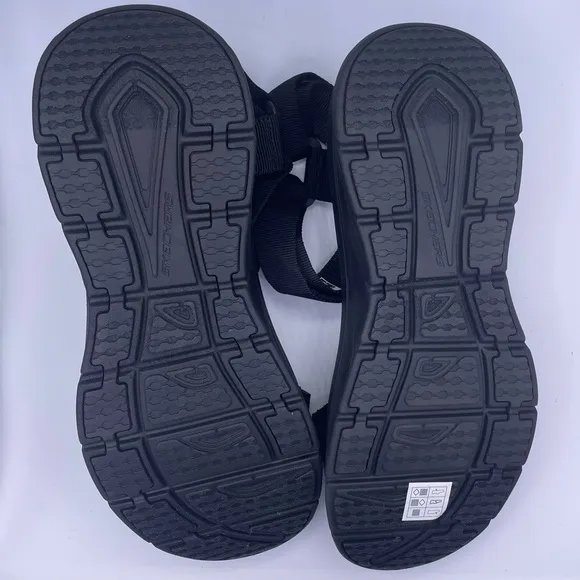 Skechers mens sport d’lux walker black sandals Size 12