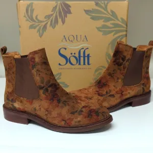 Sofft Pamela Brown Floral Waterproof 9.5 nib
