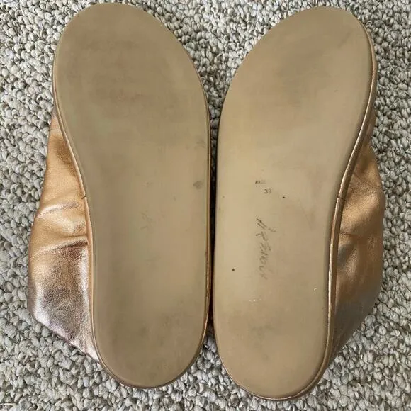 🛑SOLD🛑 Marsèll Metallic Sandals Size 39 or 8.5 Rose Gold Leather Bohemian