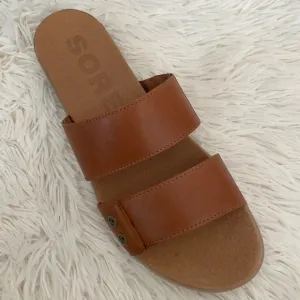 Sorel Brown Slide Sandals