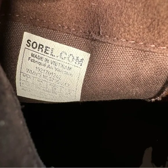 Sorel Harlow Womens Size US 7 Brown Zip Waterproof Leather Boots NL3735-242