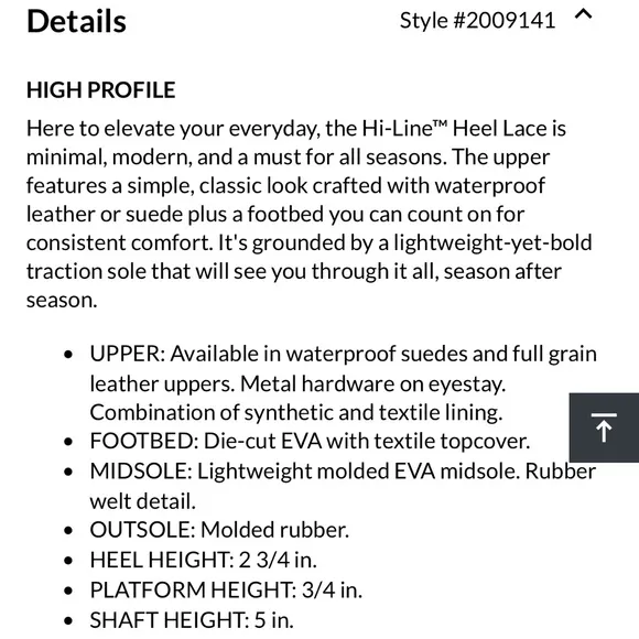 Sorel Hi-Line Heel Cream Lace Up Boots with Chunky Heel