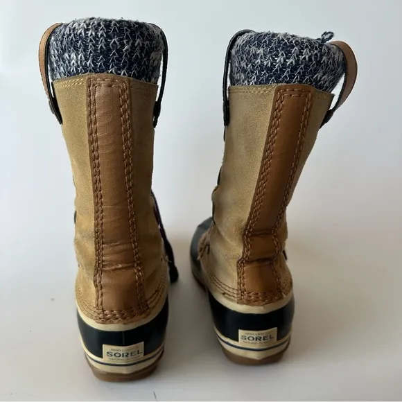 SOREL JOAN OF ARCTIC KNIT WINTER SNOW BOOTS NY2413 Girls SIZE 2/EU33