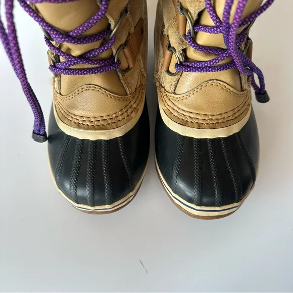 SOREL JOAN OF ARCTIC KNIT WINTER SNOW BOOTS NY2413 Girls SIZE 2/EU33