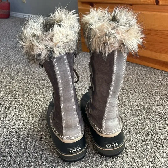 SOREL Joan Of Arctic Waterproof Boots Women’s 9.5 Tall Leather Lace Up Winter
