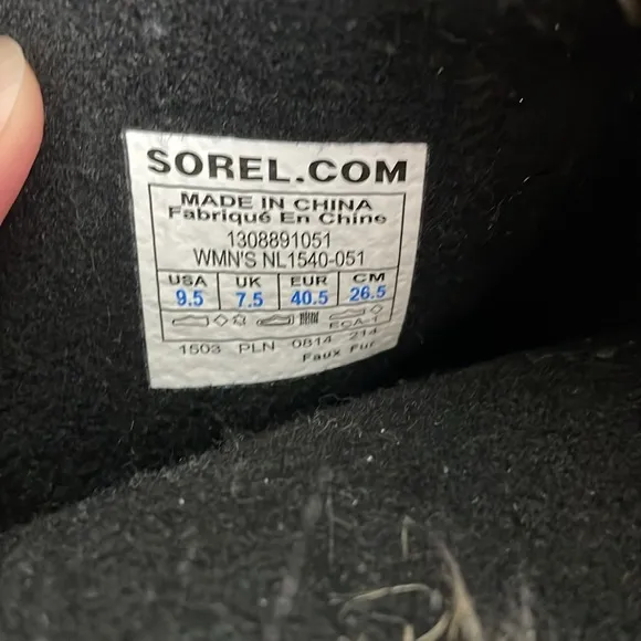 SOREL Joan Of Arctic Waterproof Boots Women’s 9.5 Tall Leather Lace Up Winter