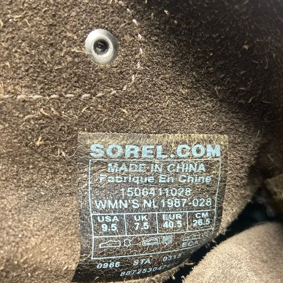 Sorel Joan of Arctic Wedge Mid Boots Bootie Brown 9.5