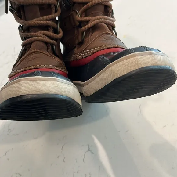 SOREL JOAN OF ARTIC Waterproof Winter Leather Calf Boots Sz 7